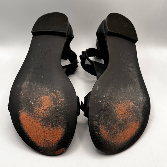 ASH BLACK LEATHER SANDALS - Picture 12 of 13